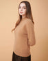 A plain knit sweater , touch of smoothness , very elegant and rich , fine-gauge cashmere  , DAVINII
