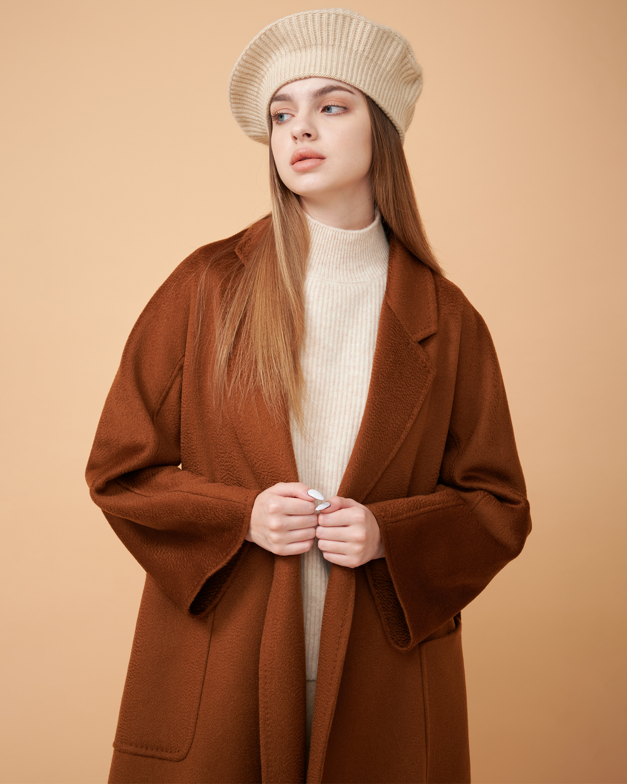 coat winter signature superb quality outfit amazing product outfits style wardrobe cashmere leather long skirt long sleeve sweater cozy comfortable stylish