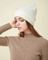 Cashmere Hat , High Quality Hat ,White Colour, 100% Cashmere Hat , Hat For All Seasons , Made By Davinii , Side Image
