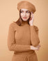 A front view of a plain cashmere sweater ,showing the fit , 100% Cashmere ,DAVINII