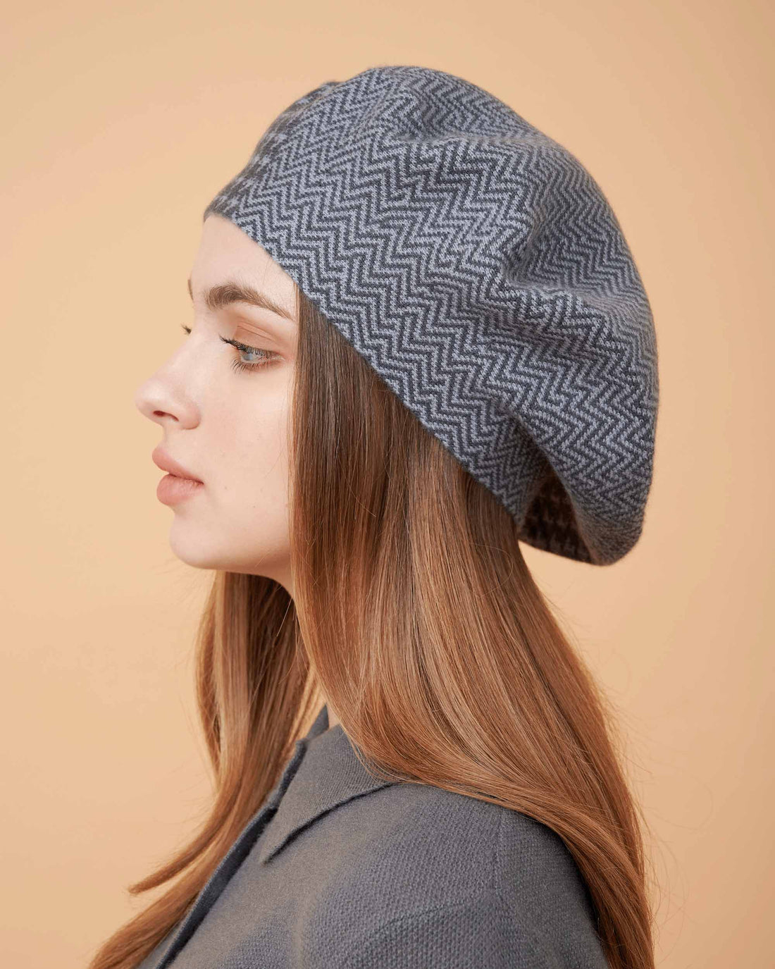 Cashmere Hat , High Quality Hat , 100% Cashmere Hat , Hat For All Seasons , Made By Davinii , Side Image